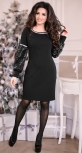 Изысканное  вечернее платье черное № 3853