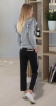 Стильный костюм № 3990 ,меланж