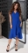 Платье с v-вырезом и оборками № 3933,ярко синее