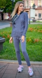 Тёплый вязанный костюм № V9001 , JEANS